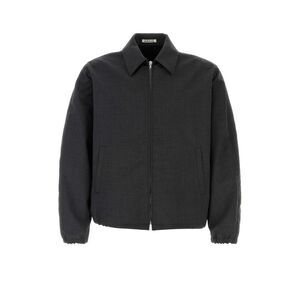 Auralee Men Charcoal Wool Jacket